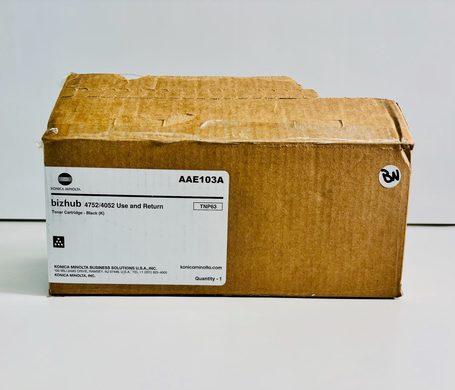 Genuine Konica Minolta 4052,4752 Black Toner TNP63, AAE1030A (Open w/Sealed Bag)
