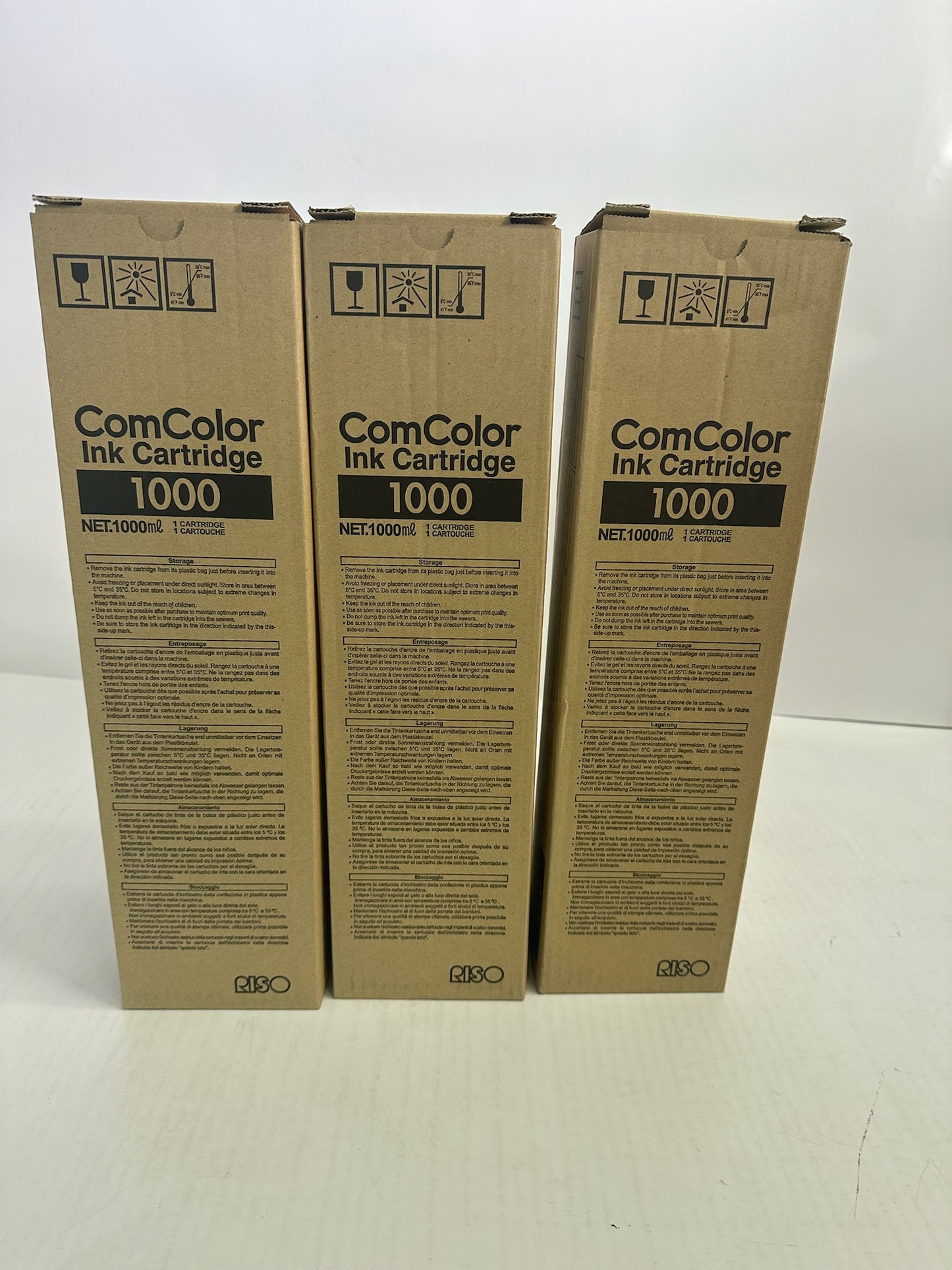 NEW OEM Riso 3010,3050,7010,7050,9050 CMY Ink Cartridges S-6301