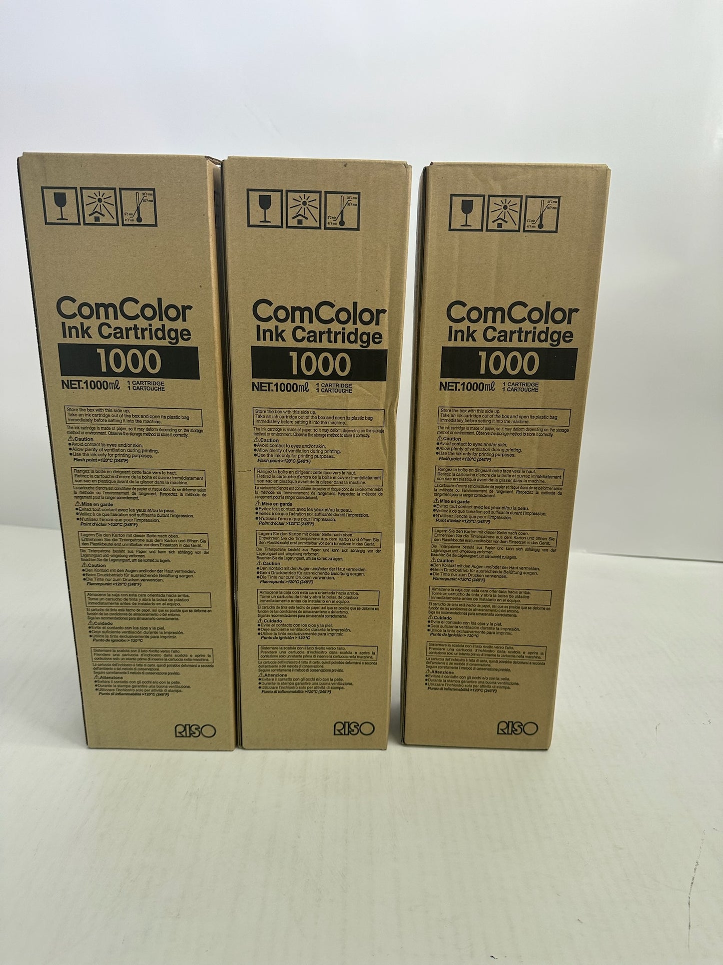 NEW OEM Riso 3010,3050,7010,7050,9050 CMY Ink Cartridges S-6301
