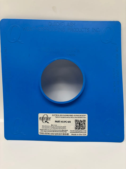 15 PACK Quickflash E-PC 4/0 Electrical Box Flashing Panel 4/0 Pancake Box