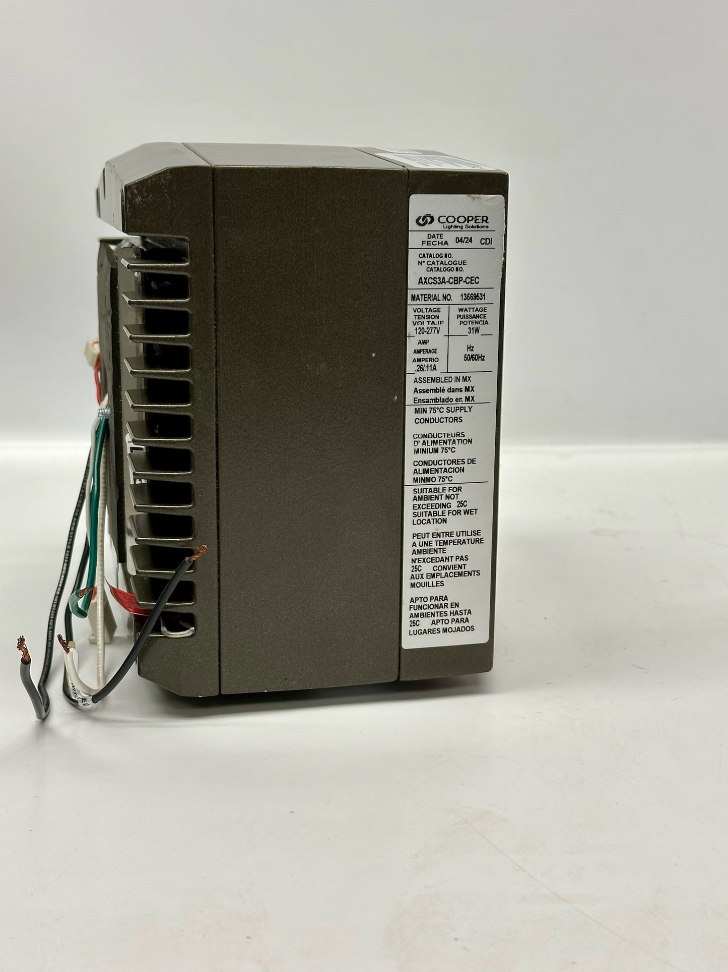Cooper Lighting AXCS3A-CBP-CEC LED Wall-Pack Light