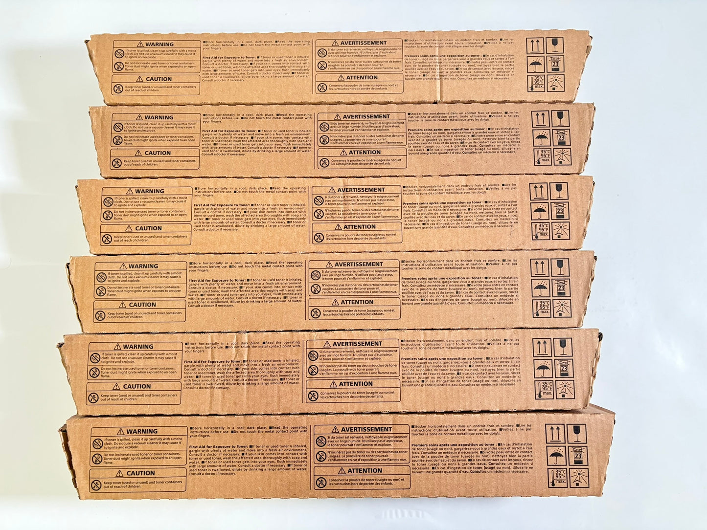 6 New OEM Ricoh IMC3500, C3000 Yellow & Black Toners 842251 (x1), 842252 (x5)