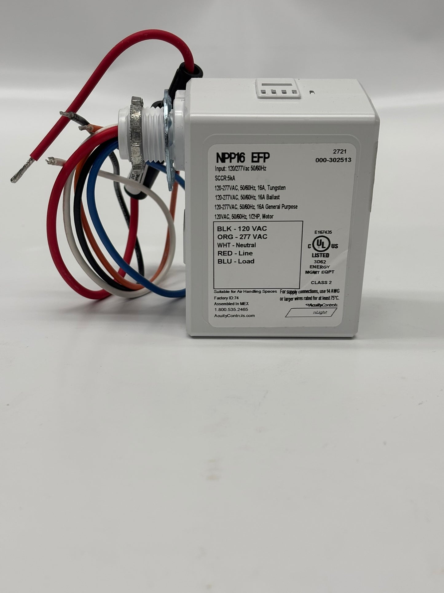 nLight Acuity Controls (NPP16-EFP) Power/ Relay Pack *265LYP