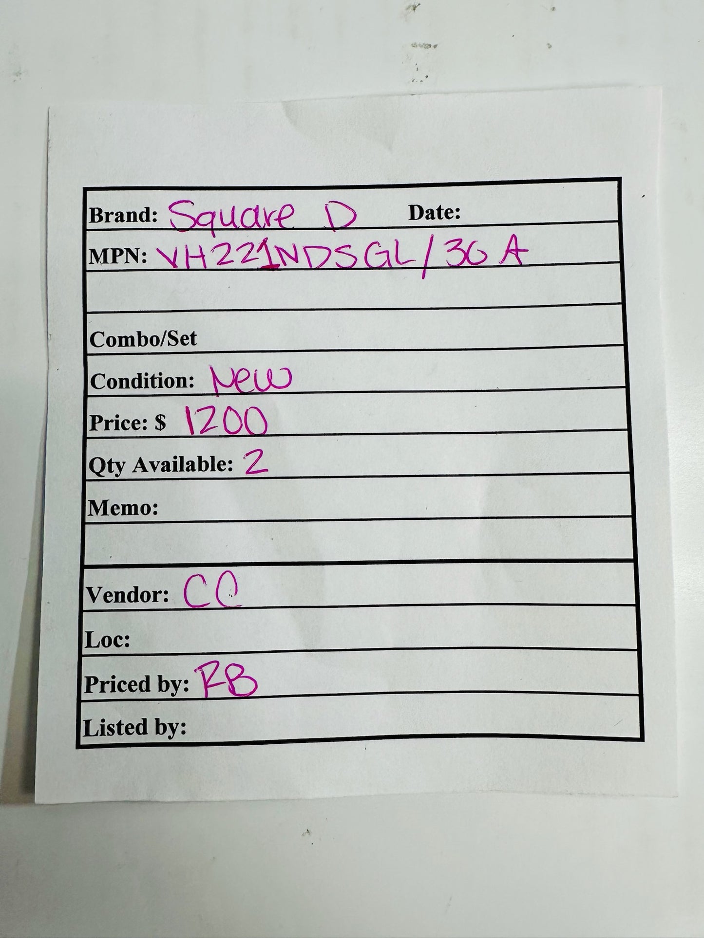 Square D VH221NDSGL 30A Stainless Steel Heavy-Duty Fusible Safety Switch