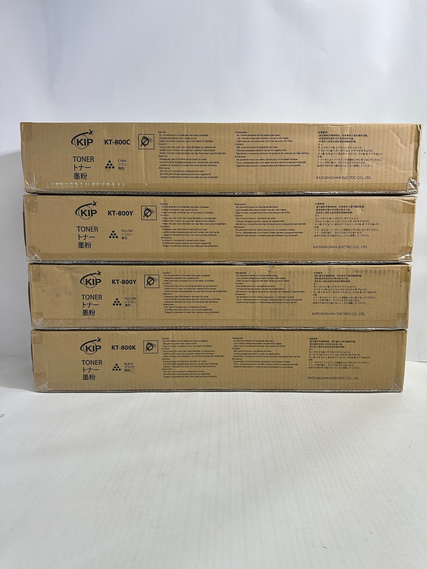 4 NEW OEM KIP 800,850,860 CYYK Toners KT-800 Z350970021N,41N,11N (NO Magenta)