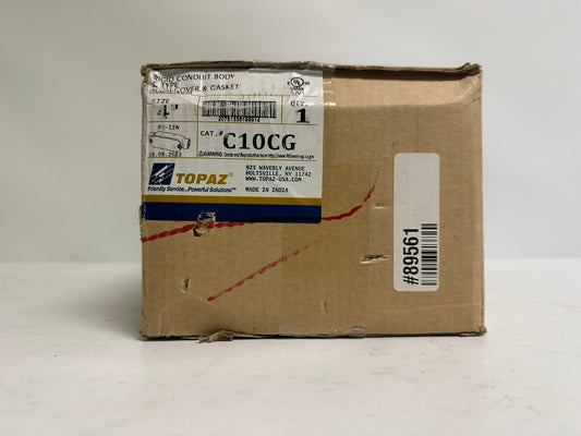 Southwire Topaz (C10CG) 4" Rigid Conduit Body C-Type w Cover and Gasket