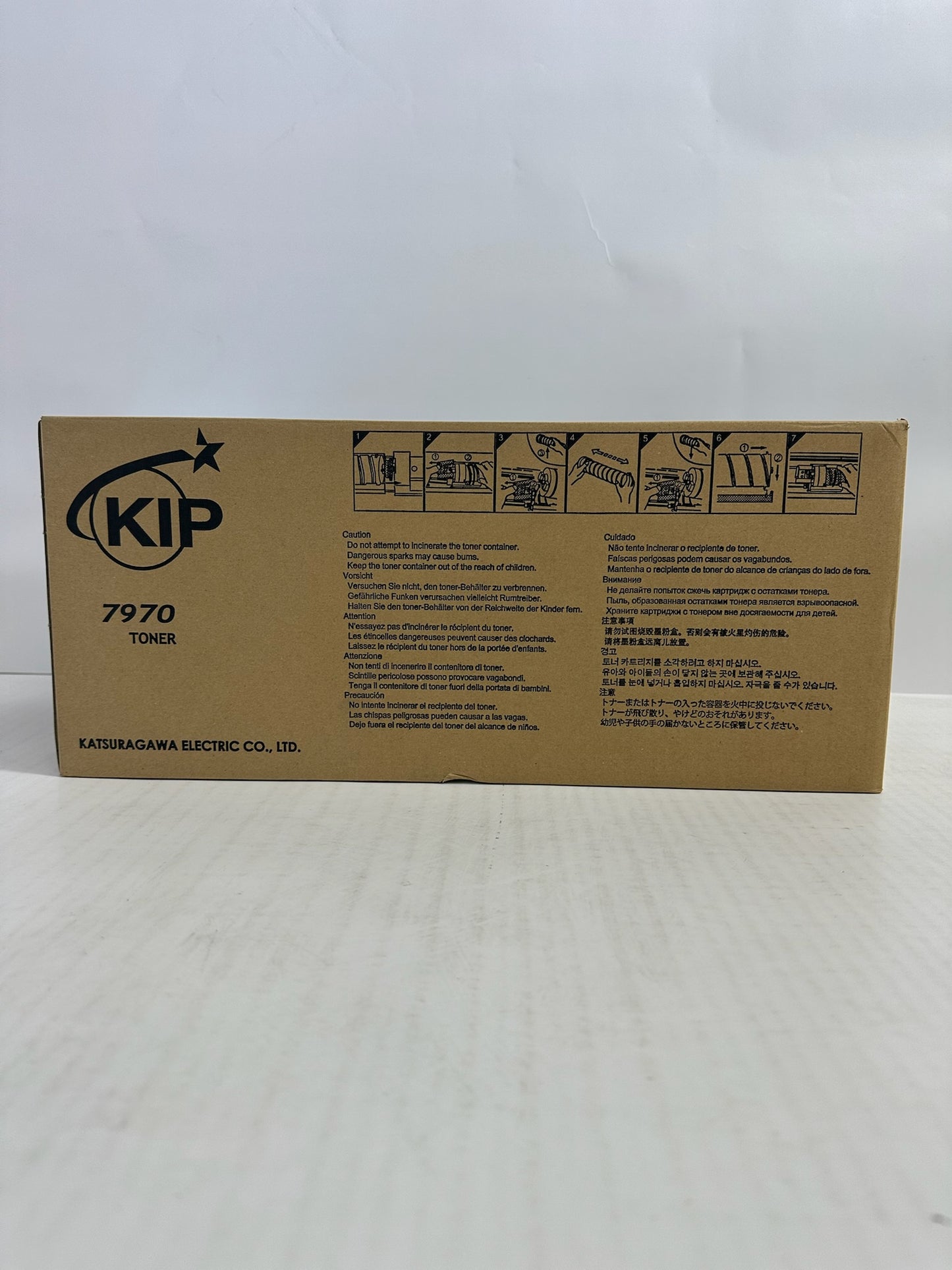 Open Box OEM KIP 7970, 7770 Black Toner Z370970050 (3 Toner Bottles in total)