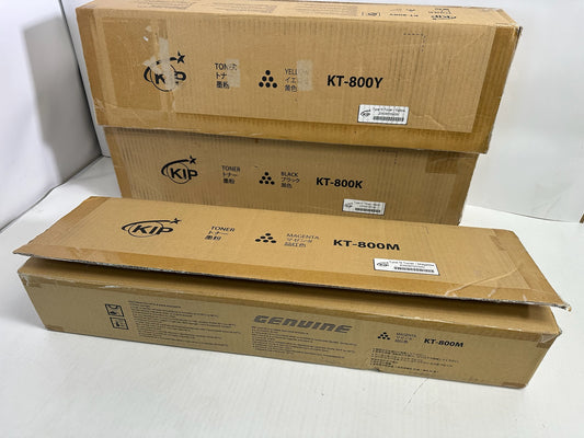 Open OEM KIP 850,860,870,880,890 MYK Toners KT-800 (4 Toner bottles in total, No Cyan)
