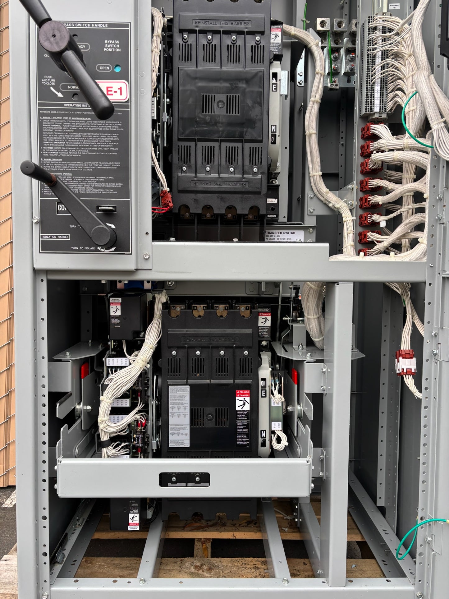 Kohler KBP-DMVA-0600S 600 AMP 480V Emergency Auto Transfer Switch W Bypass 01/15