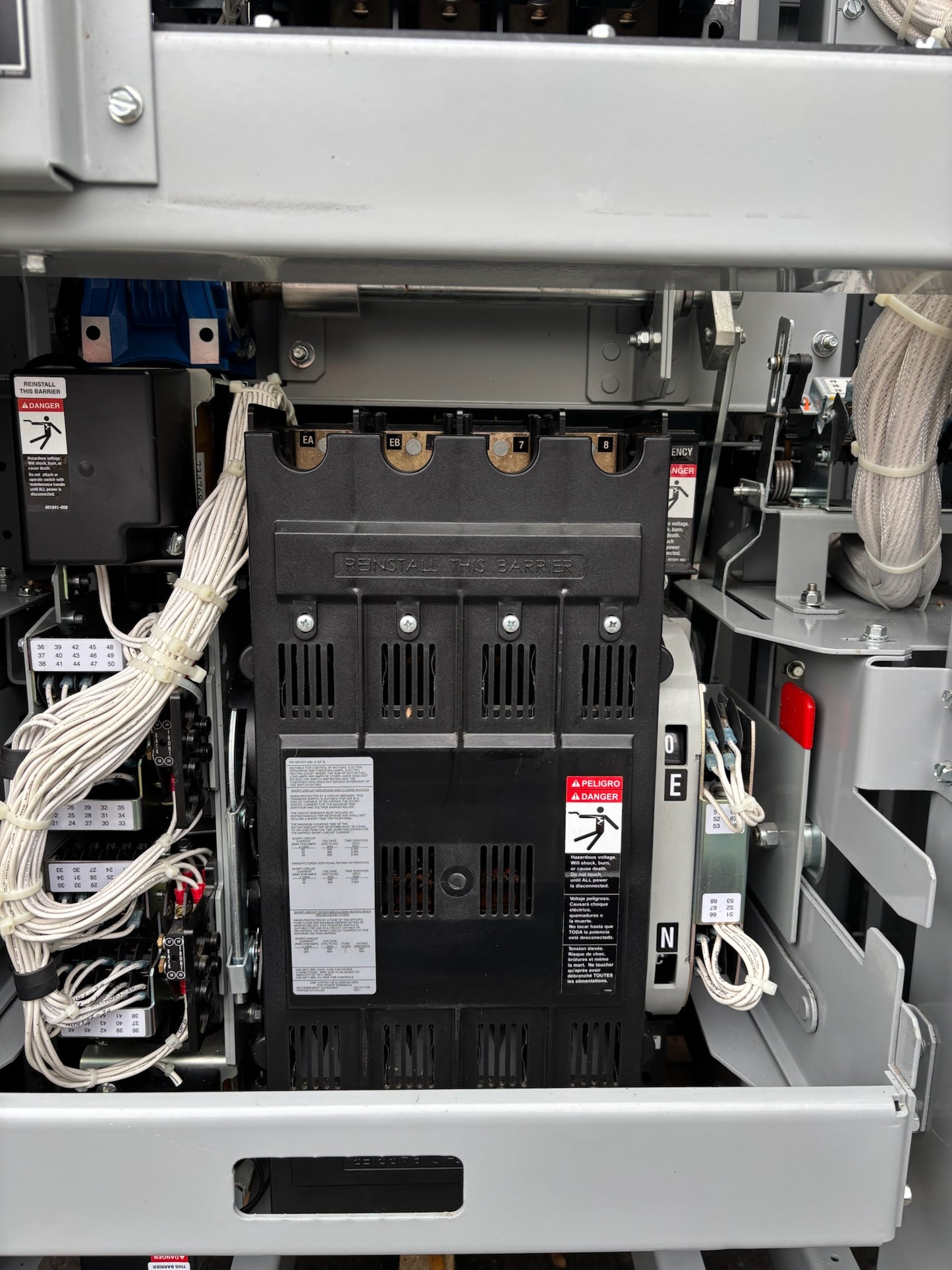 Kohler KBP-DMVA-0600S 600 AMP 480V Emergency Auto Transfer Switch W Bypass 01/15