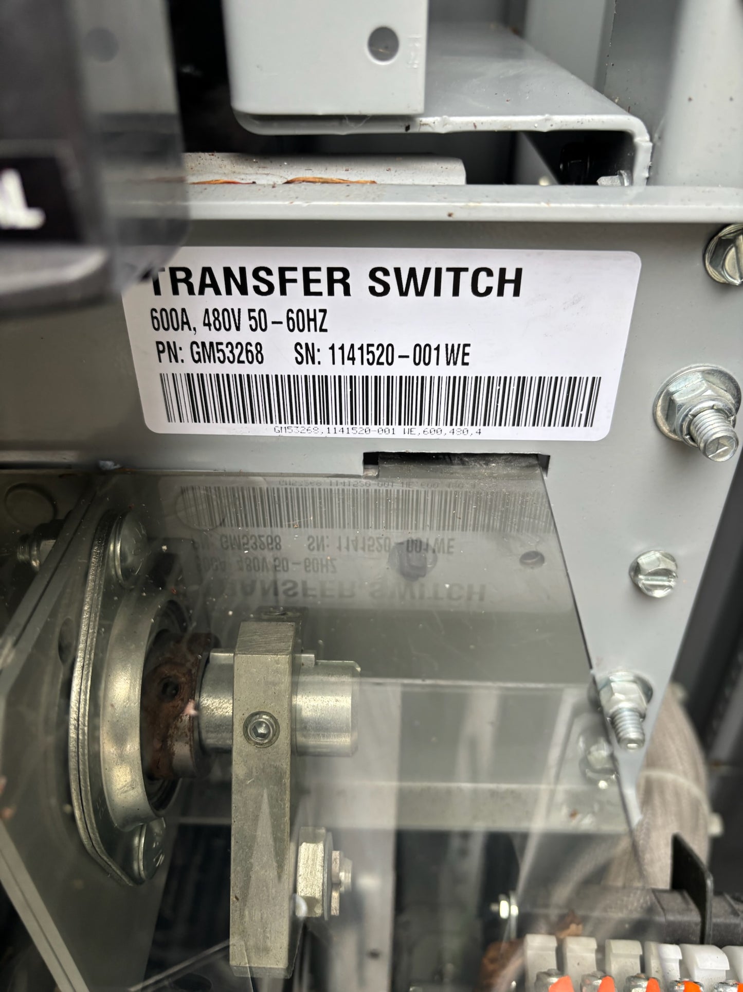 Kohler KBP-DMVA-0600S 600 AMP 480V Emergency Auto Transfer Switch W Bypass 01/15