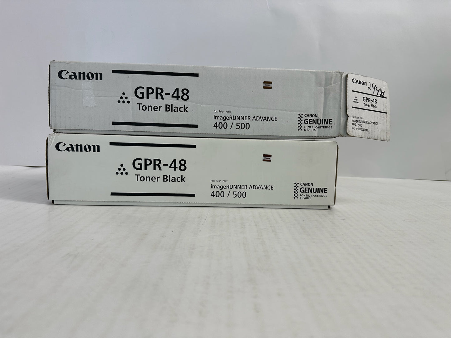 2 NEW OEM Canon iR ADV. 400iF,500iF Black Toner Cart. GPR-48 (1 New,1 open)