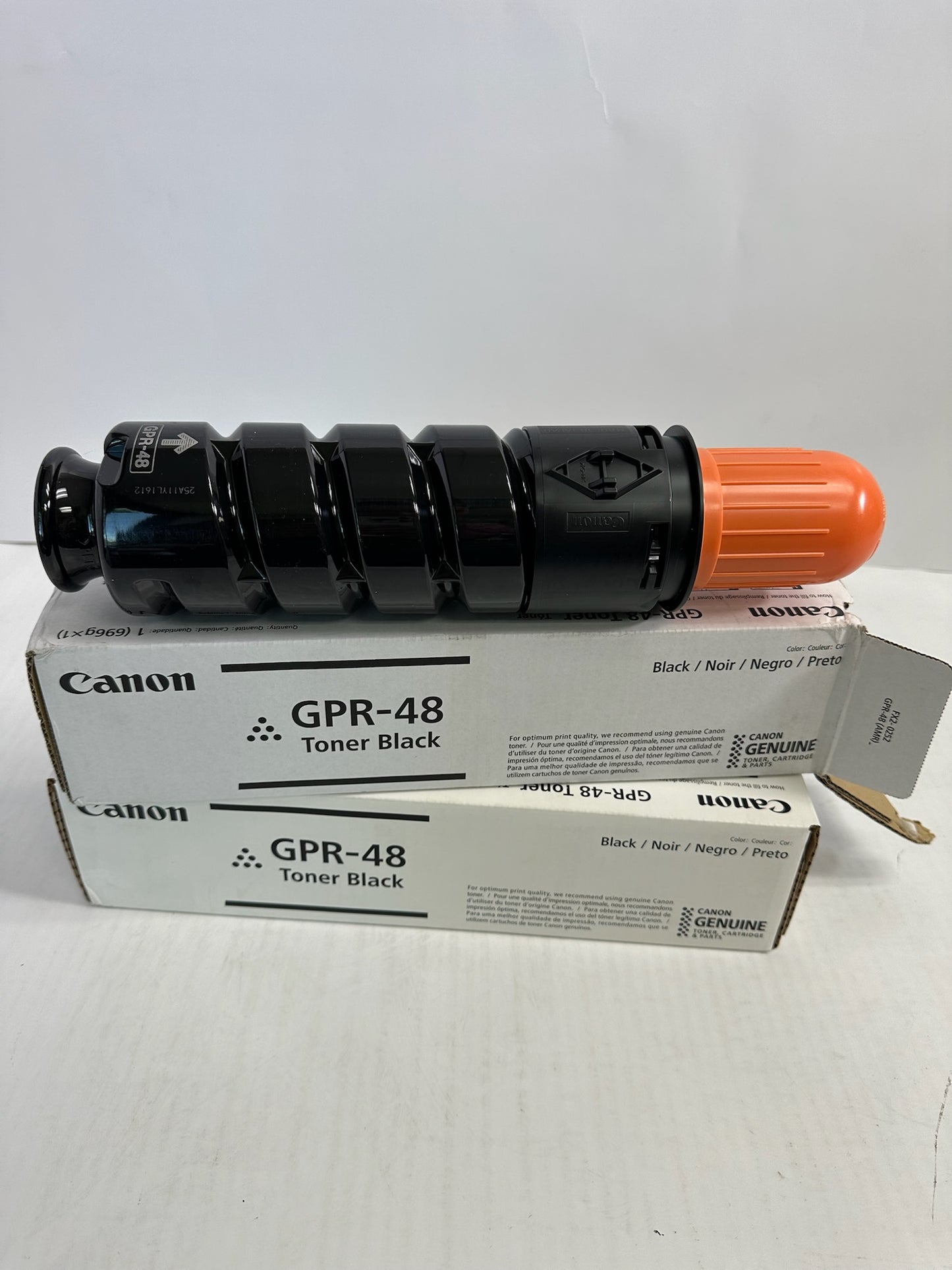 2 NEW OEM Canon iR ADV. 400iF,500iF Black Toner Cart. GPR-48 (1 New,1 open)