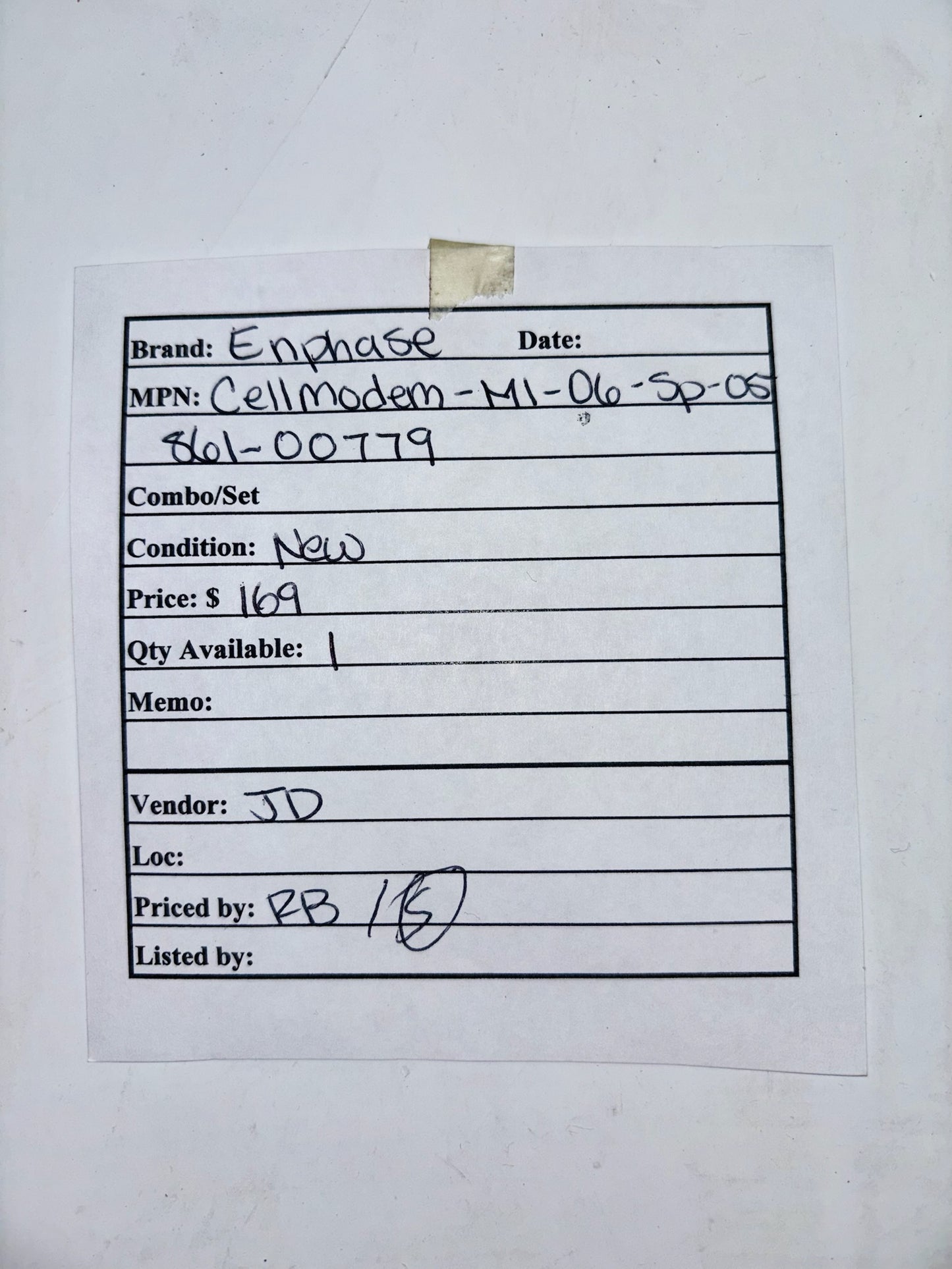 Enphase Cellmodem M1-06-SP-05 Cellular Modem, Part Number 861-00779