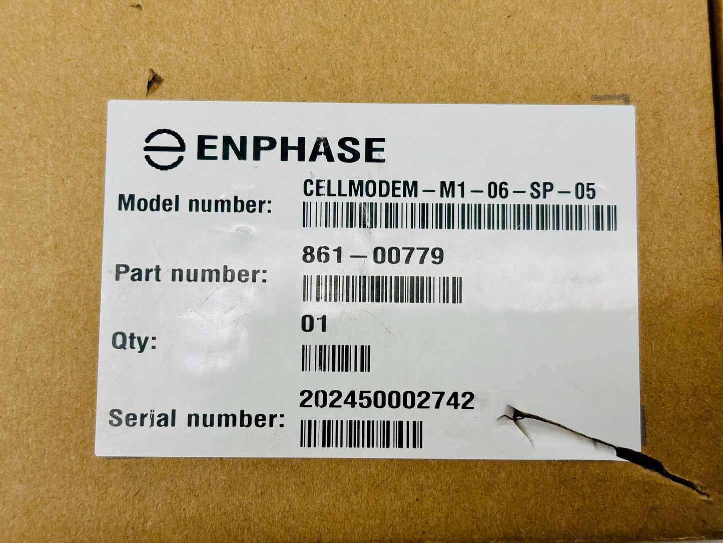 Enphase Cellmodem M1-06-SP-05 Cellular Modem, Part Number 861-00779