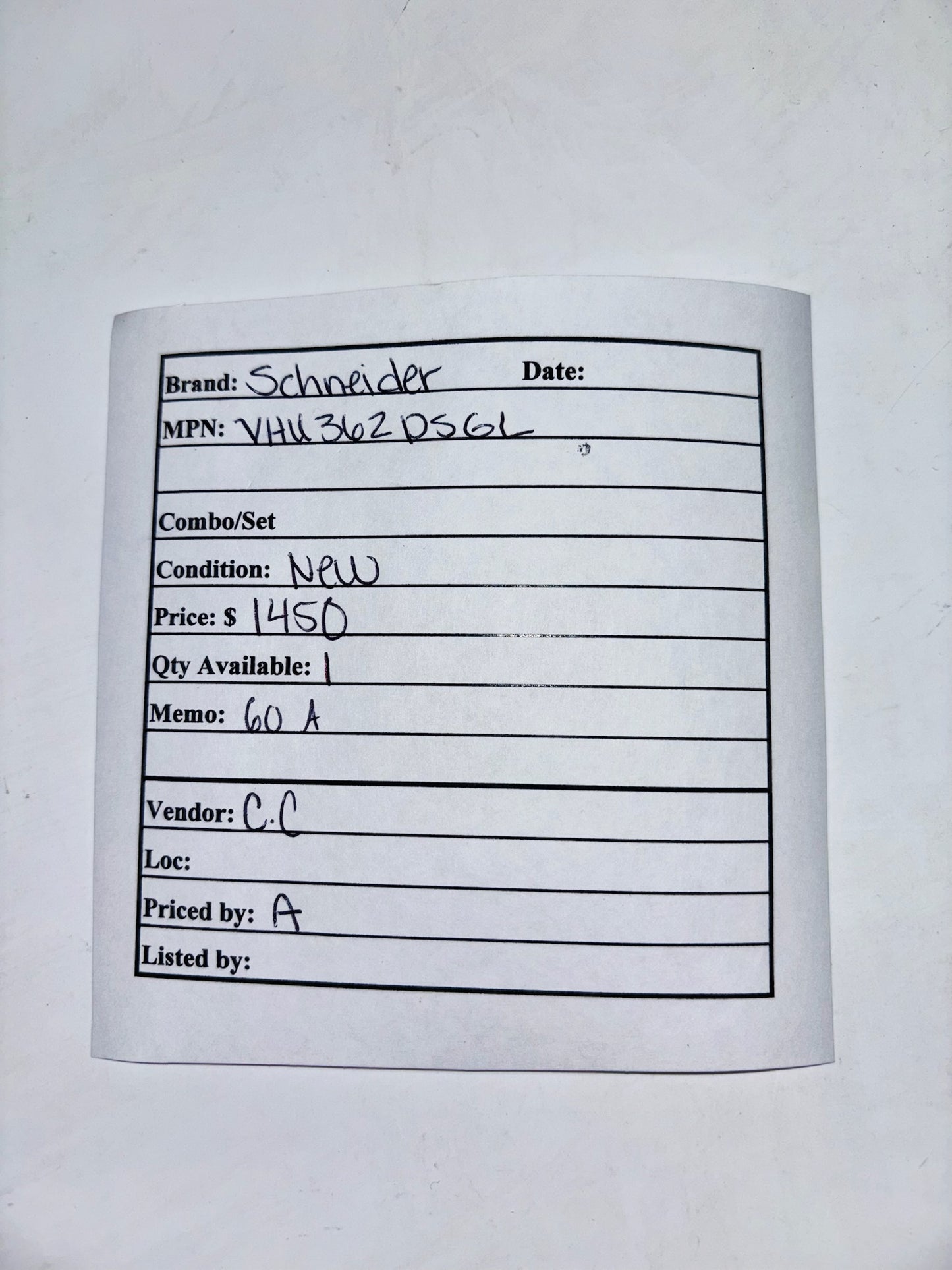 Stainless Steel Square D VHU362DSGL Heavy-Duty Non-Fusible Safety Switch