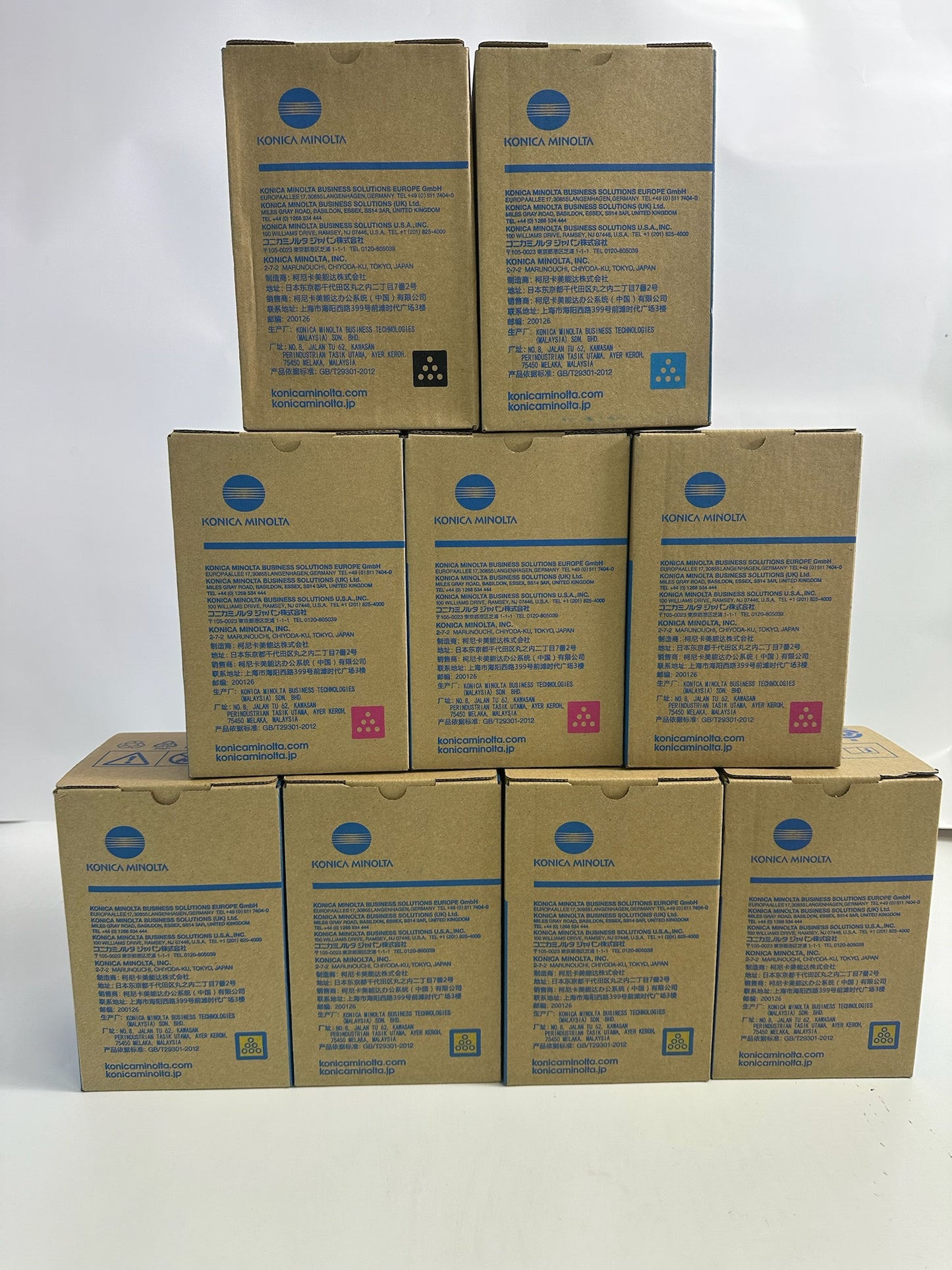 9 OEM Konica Minolta Bizhub C3350i,C3351i CMYK Toners TNP79 (AAJW430,330,230,130)