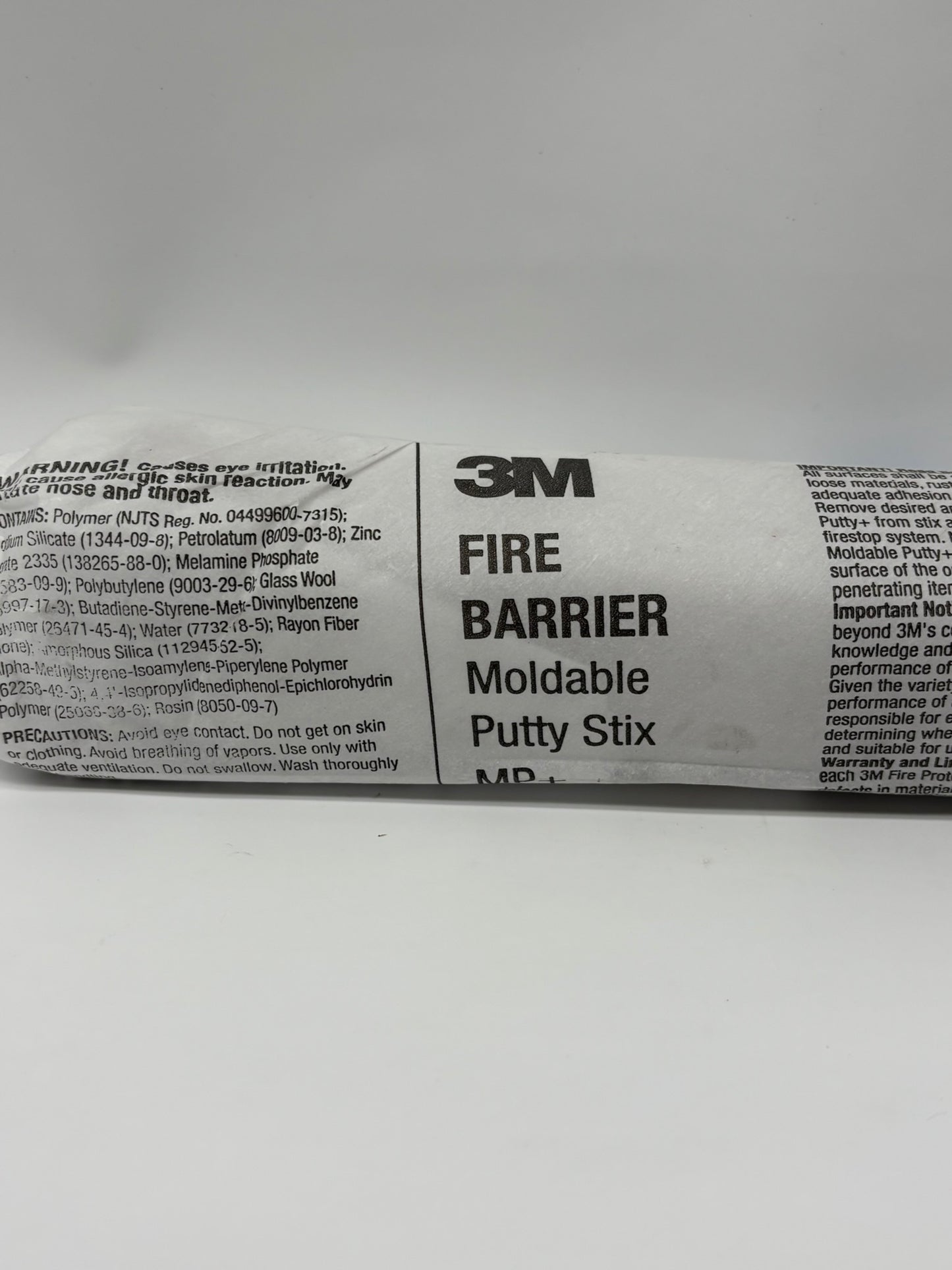 3 PACK Fire Barrier Moldable Putty Stix MP+ MSDS