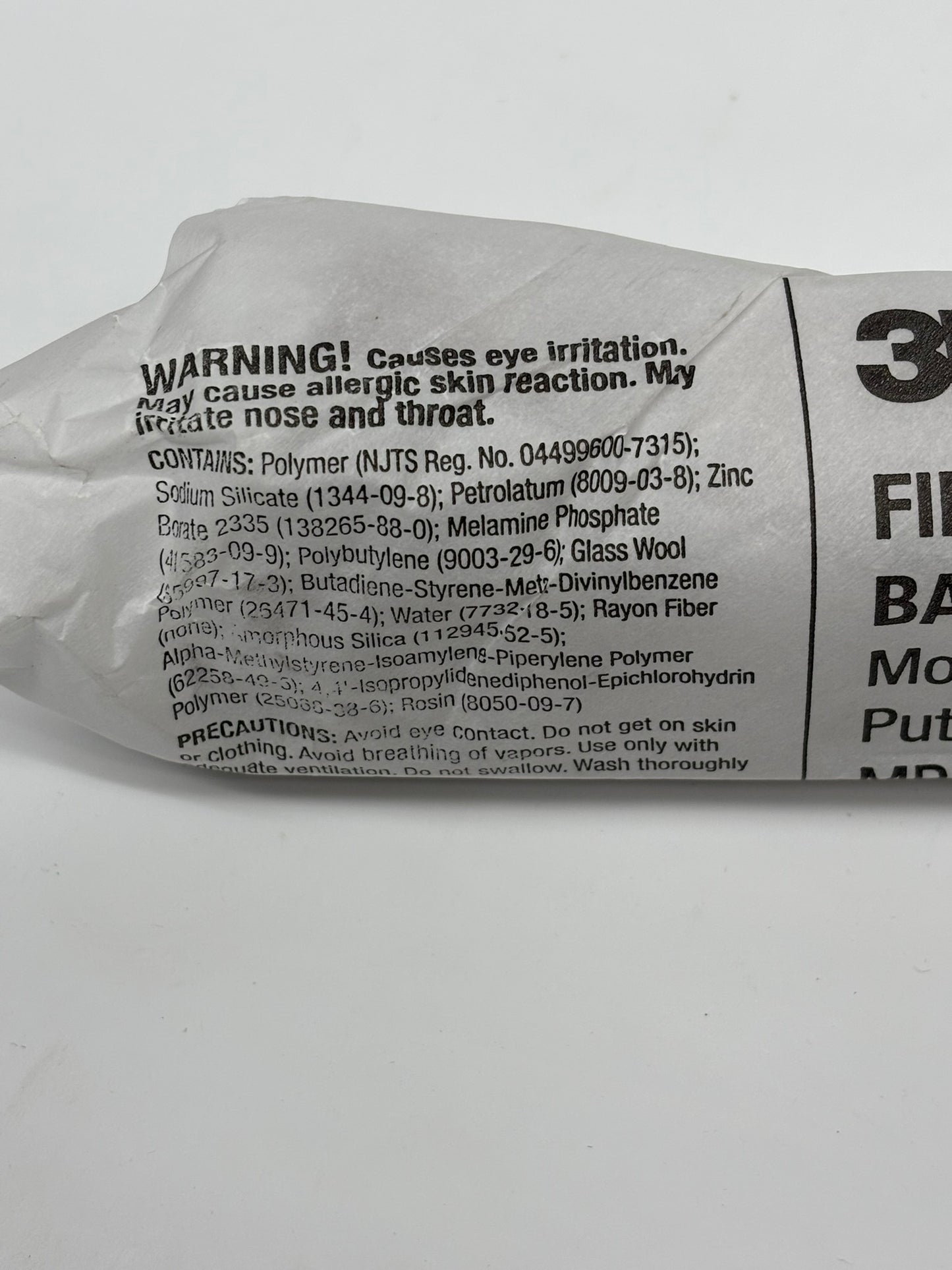 3 PACK Fire Barrier Moldable Putty Stix MP+ MSDS