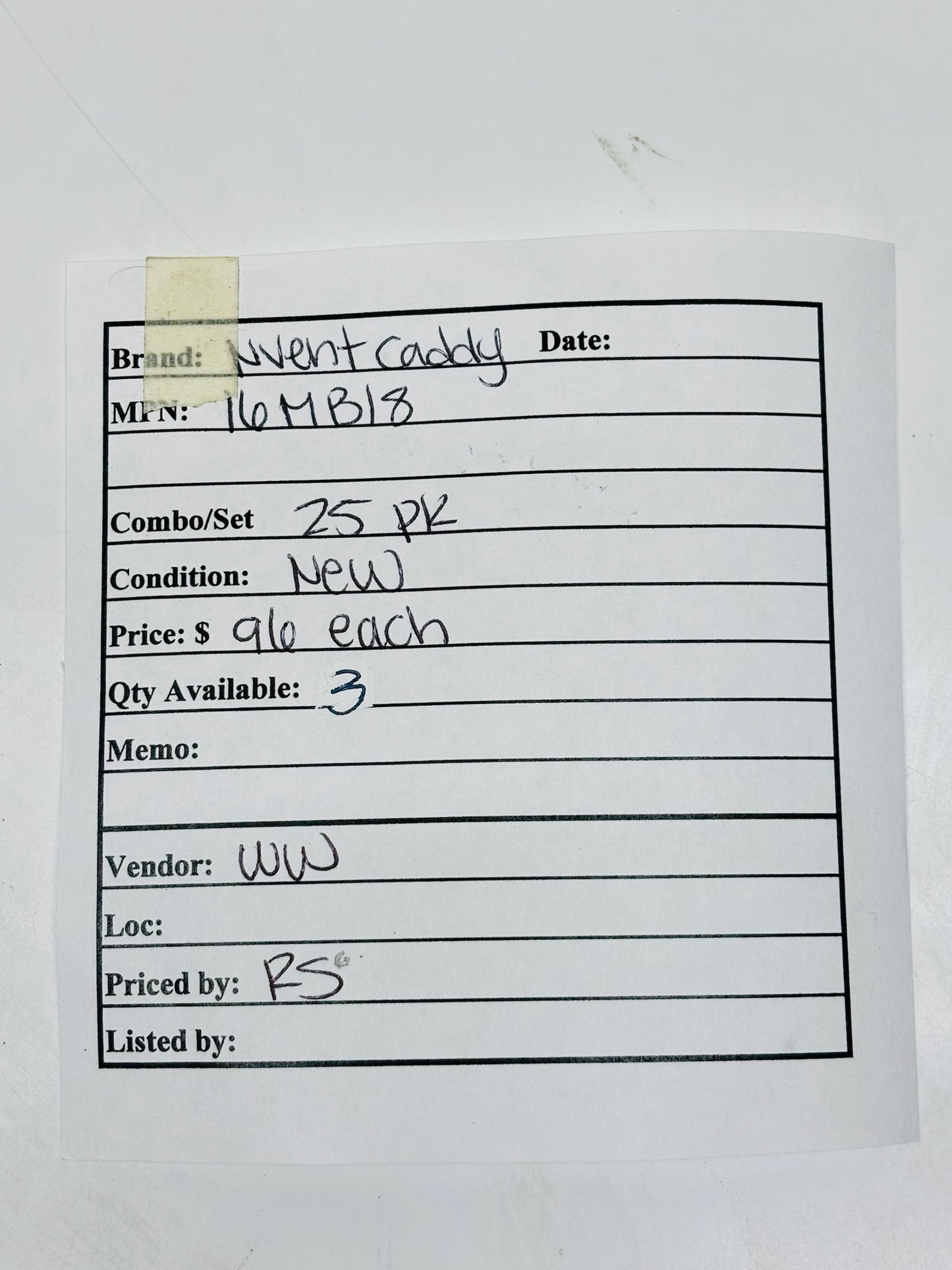 New 25Pk nVent CADDY 16MB18 Box and Conduit Hanger