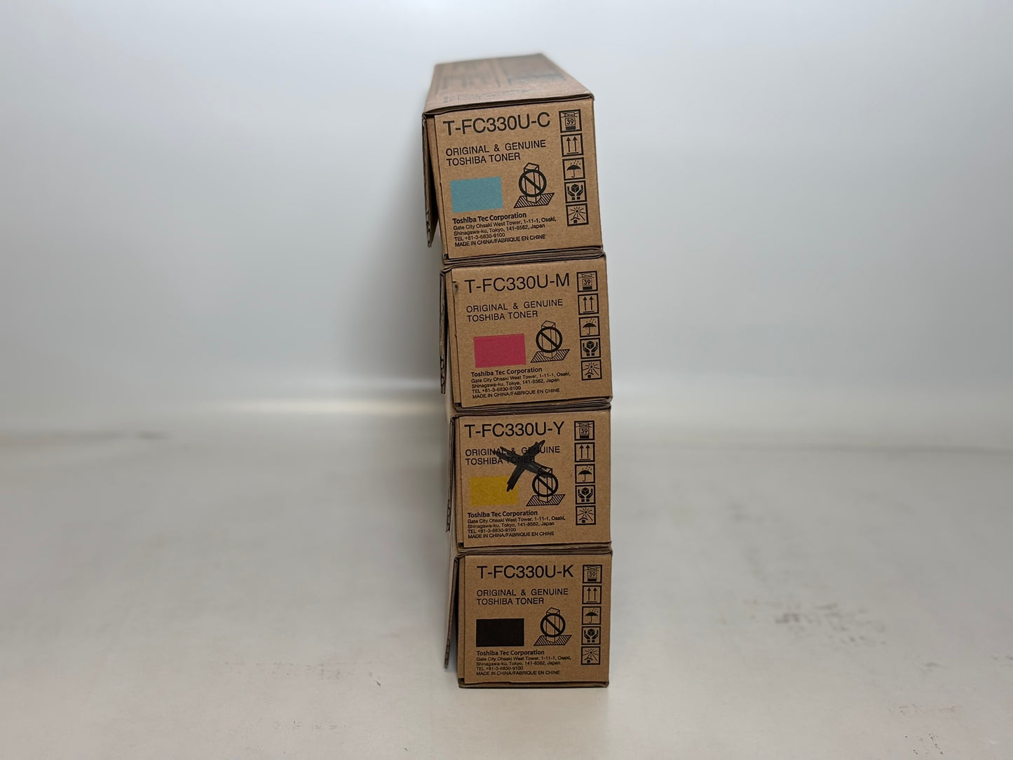 4 OEM Toshiba E STUDIO 330AC,400AC CMYK Toner Cartridges T-FC330U-C,M,Y,K