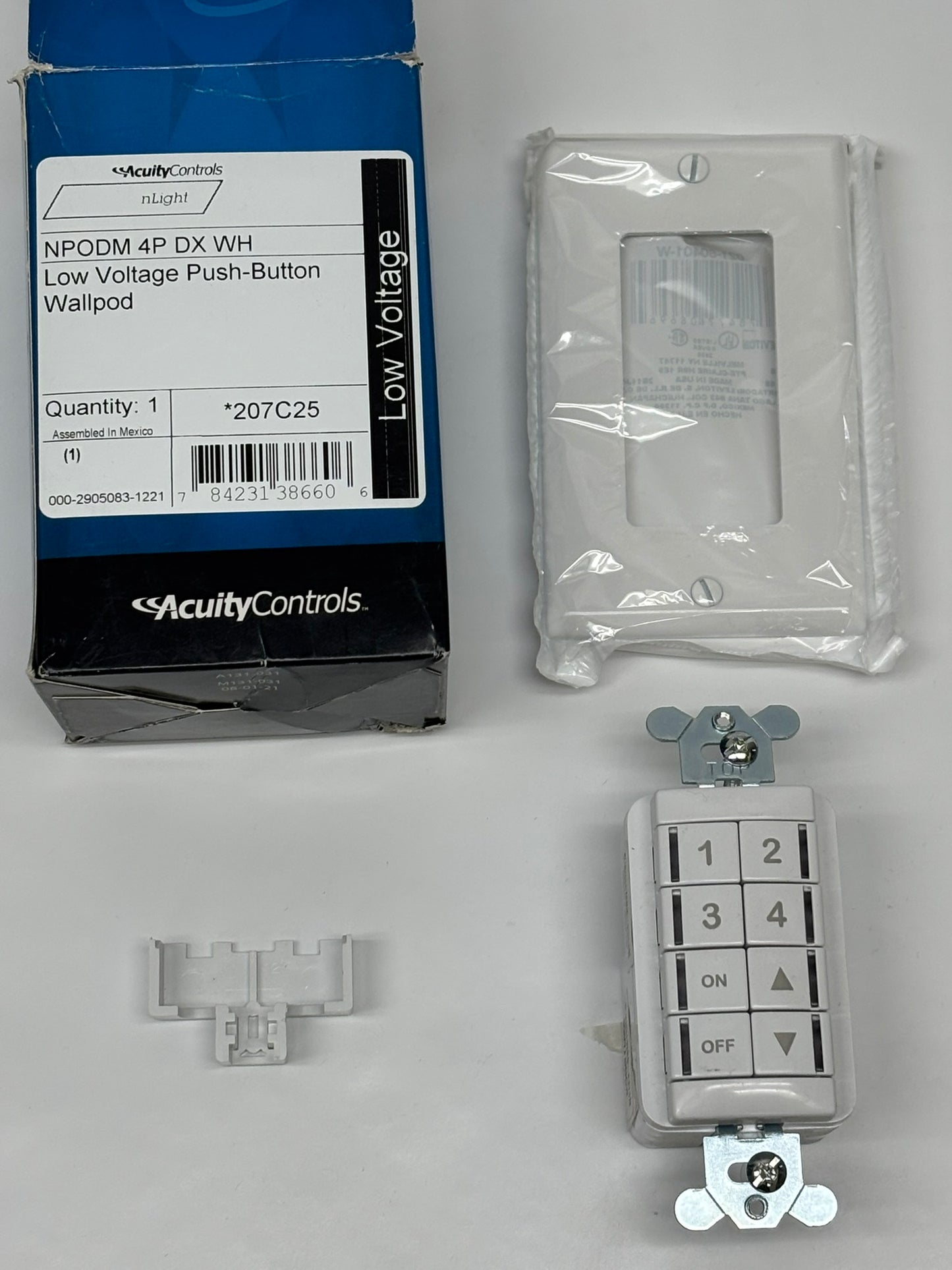 Acuity NPODM 4P DX WH Low Voltage *207C25