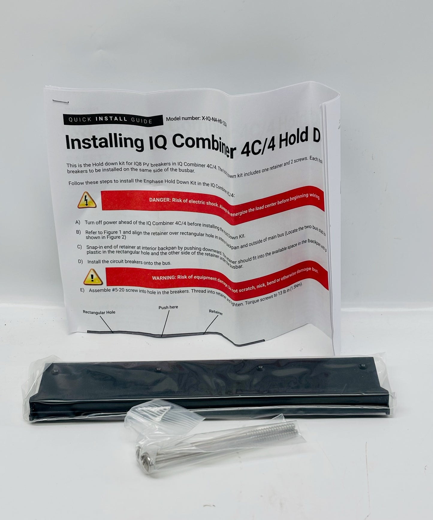 9 Pk Enphase X-IQ-NA-HD-125A Hold-Down Kit for IQ Combiner