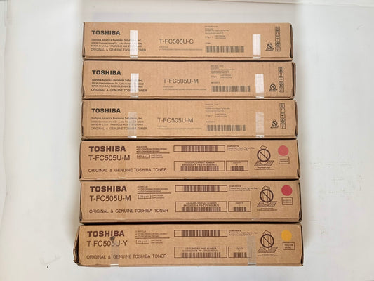 6 OEM Toshiba eSTUDIO 2505AC,3005AC,3505AC,4505AC T-FC505U CMY Toners