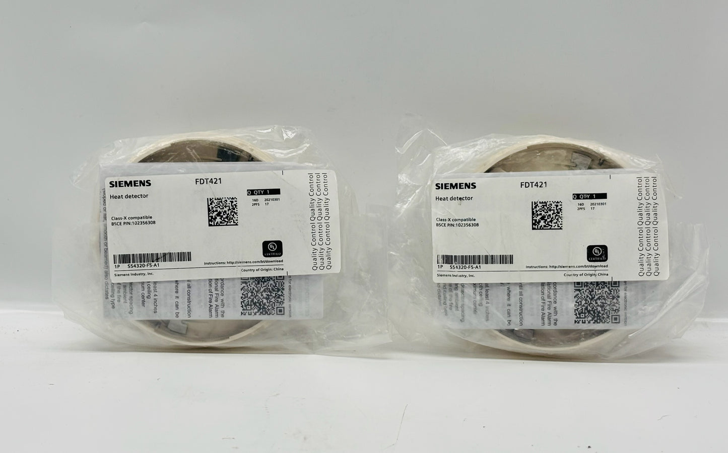 2Pk Siemens FDT421 Addressable Thermal Heat Fire Detector