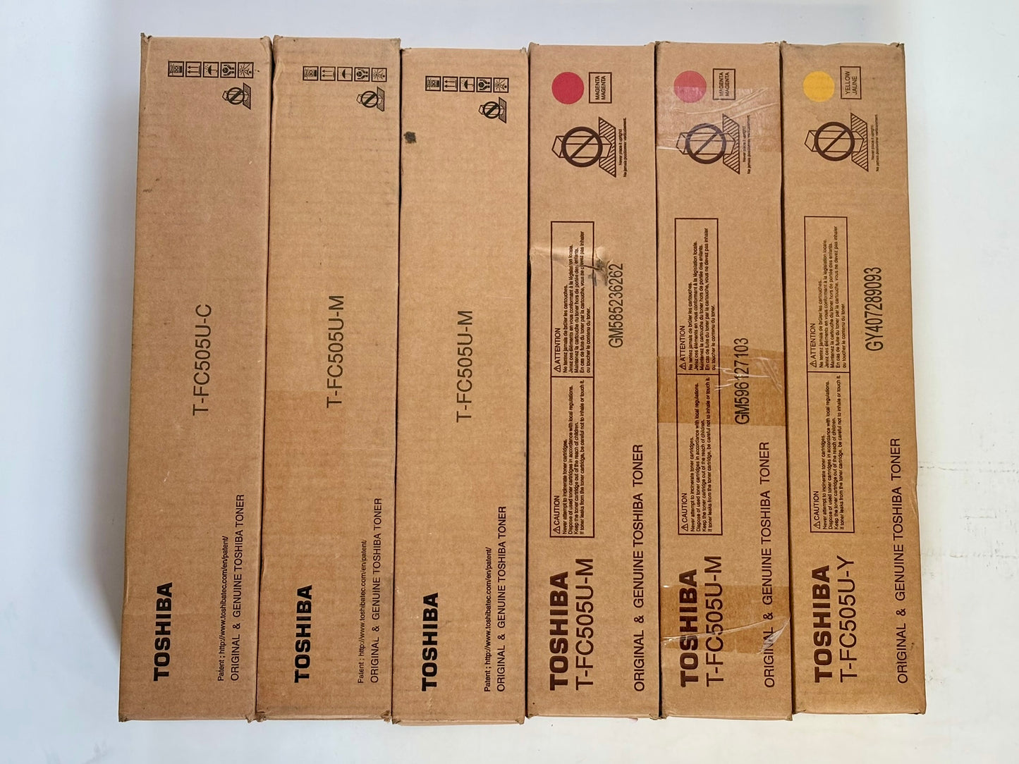 6 OEM Toshiba eSTUDIO 2505AC,3005AC,3505AC,4505AC T-FC505U CMY Toners
