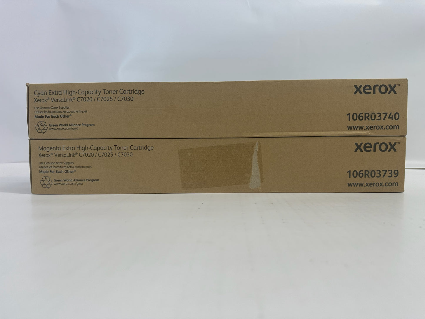 2 Genuine Xerox VersaLink C7020 C7030 CM EXTRA High Capacity Toners 106RO3737,40