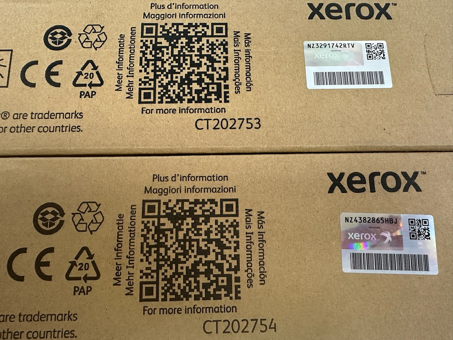 2 Genuine Xerox VersaLink C7020 C7030 CM EXTRA High Capacity Toners 106RO3737,40