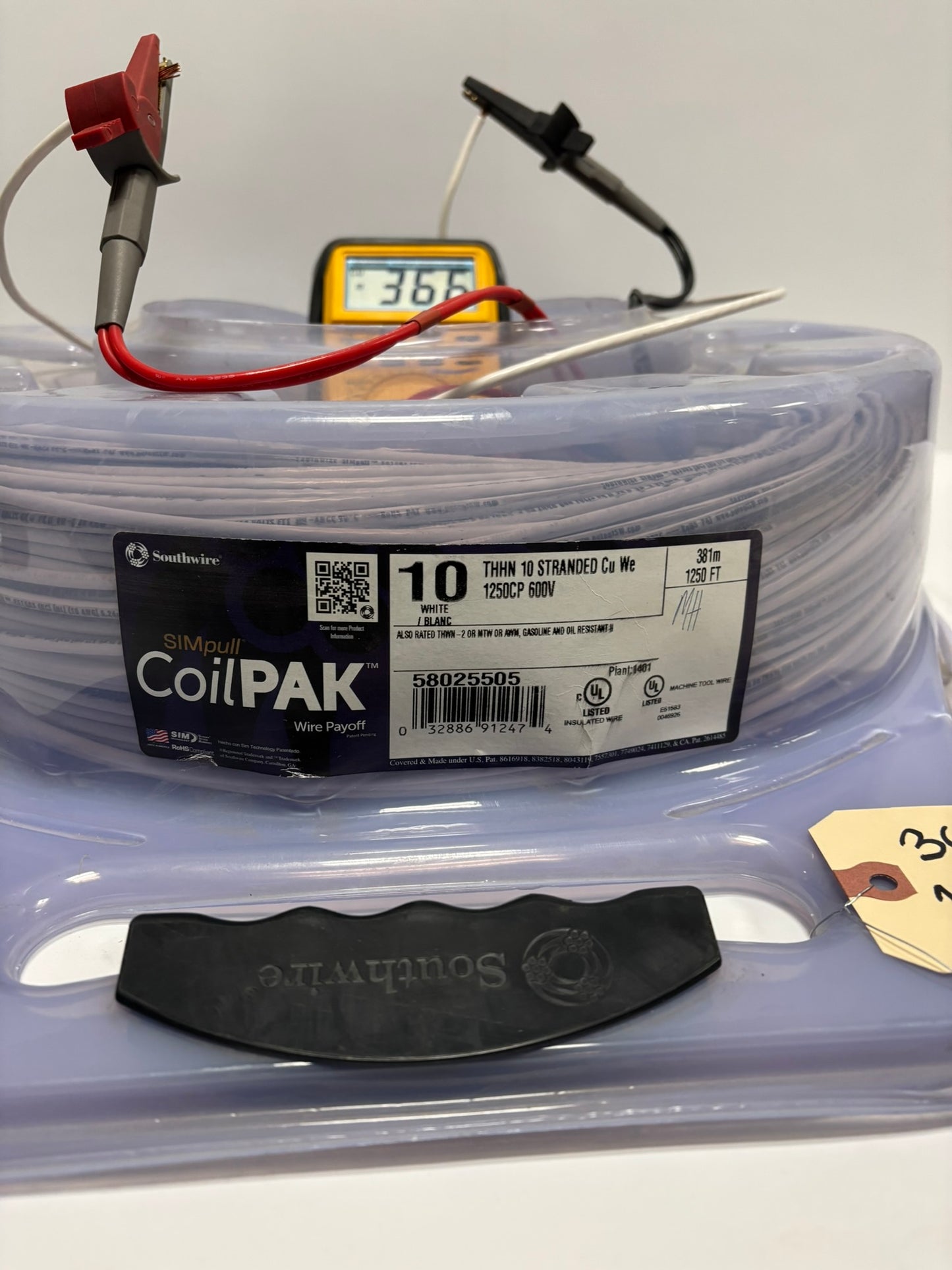 SouthWire CoilPAK 10 White THHN 600V 1200Ft 366m 58022505