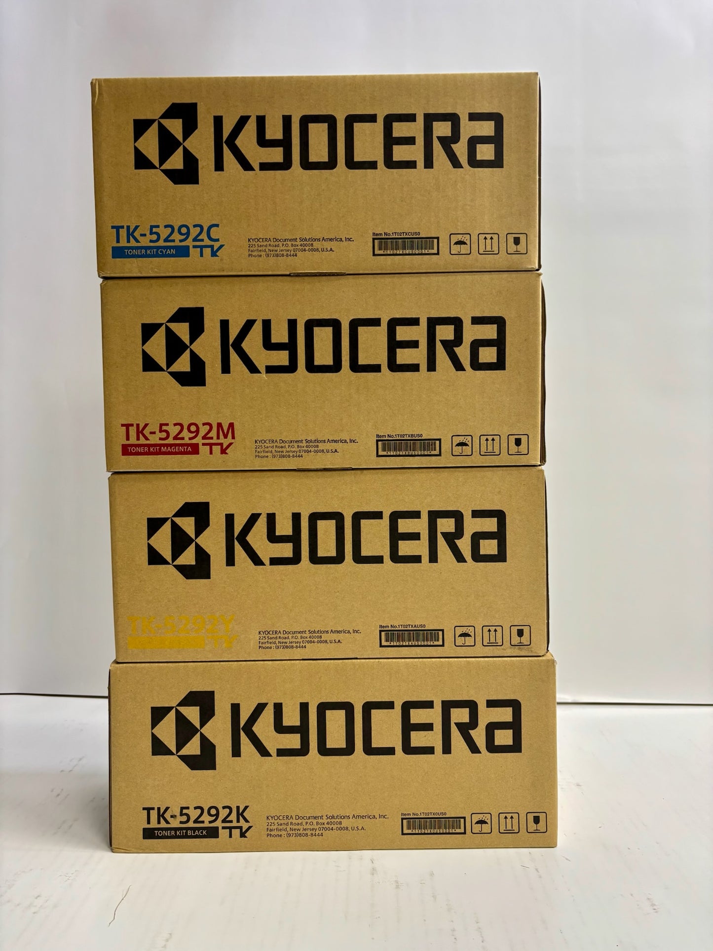 4 New Genuine Kyocera ECOSYS P7240cdn CMYK Toner TK-5292 (Same Day Shipping)