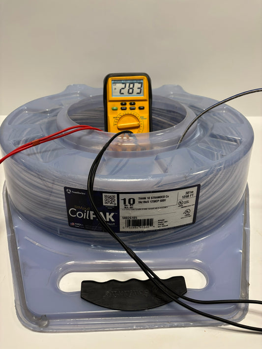 SouthWire CoilPAK 10 White Blue THHN 600V 928Ft 283m 58026105