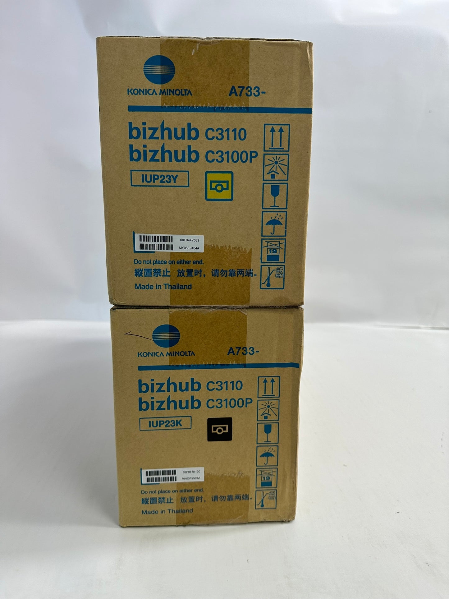 2 Genuine Konica Bizhub C3110,C3100P Yellow and Black Imaging Unit IUP23Y,IUP23K