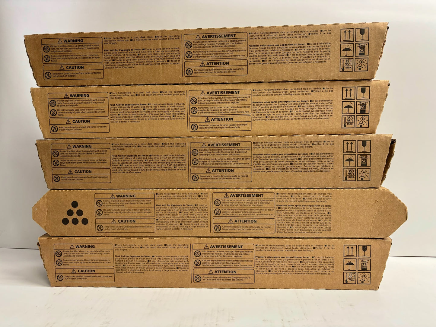5 Genuine Ricoh IMC3500,C3000 CMYKK Toners 842251,842252,842253,842254
