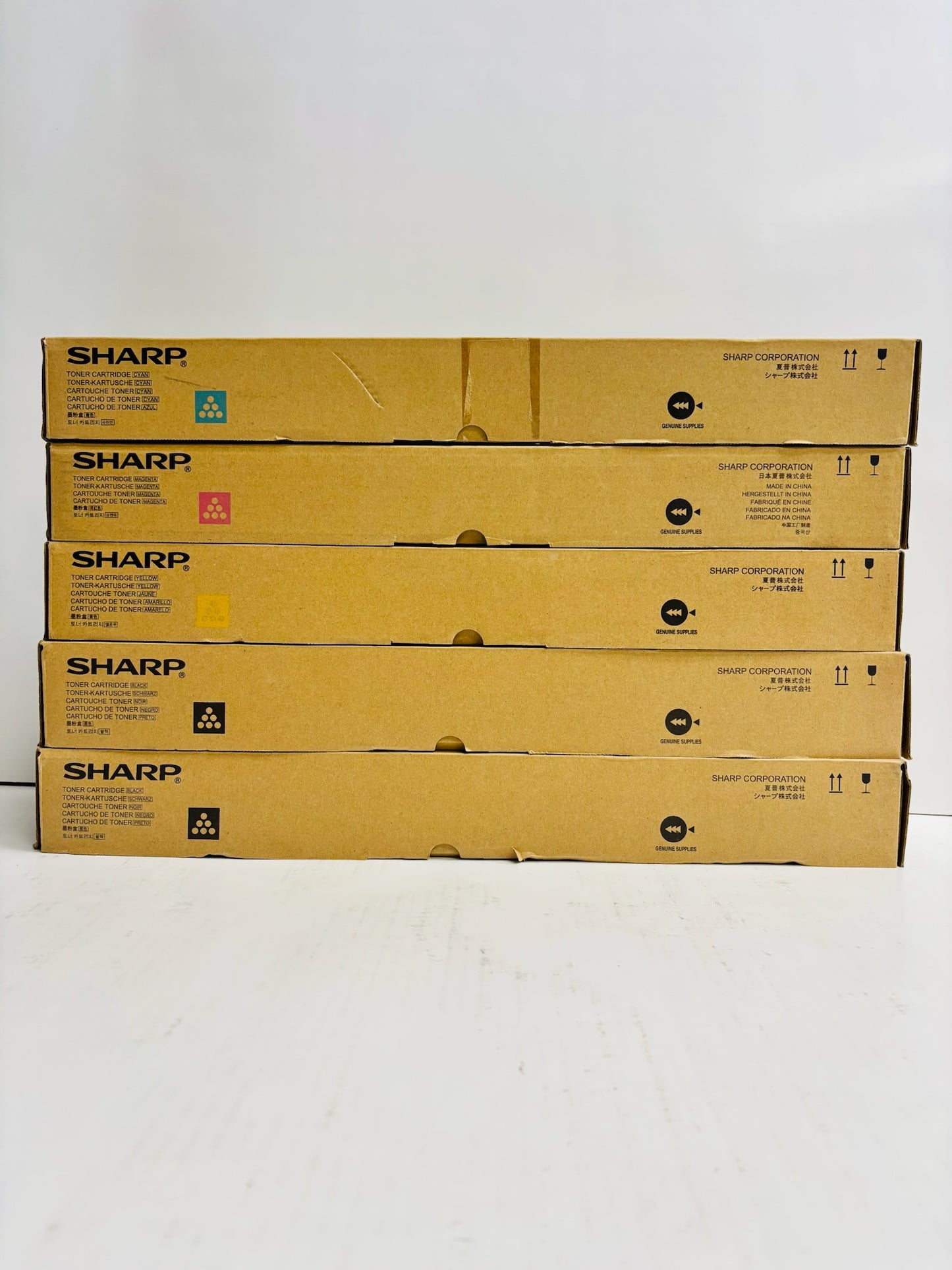5 Genuine Sharp MX-4110,4111N,4112N,4140N,4141N,5110N MX-51NT CMYKK Toners