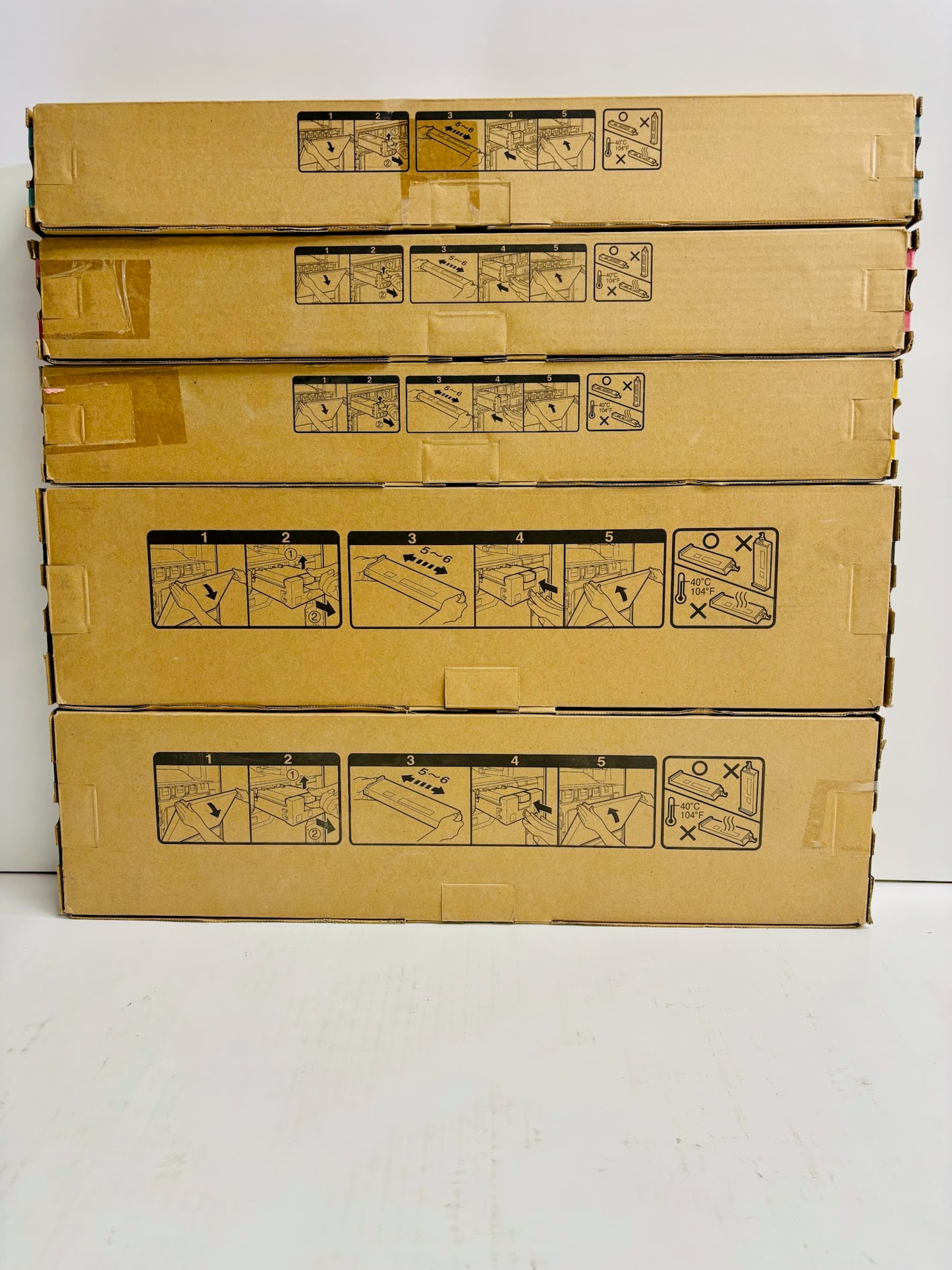 5 Genuine Sharp MX-4110,4111N,4112N,4140N,4141N,5110N MX-51NT CMYKK Toners