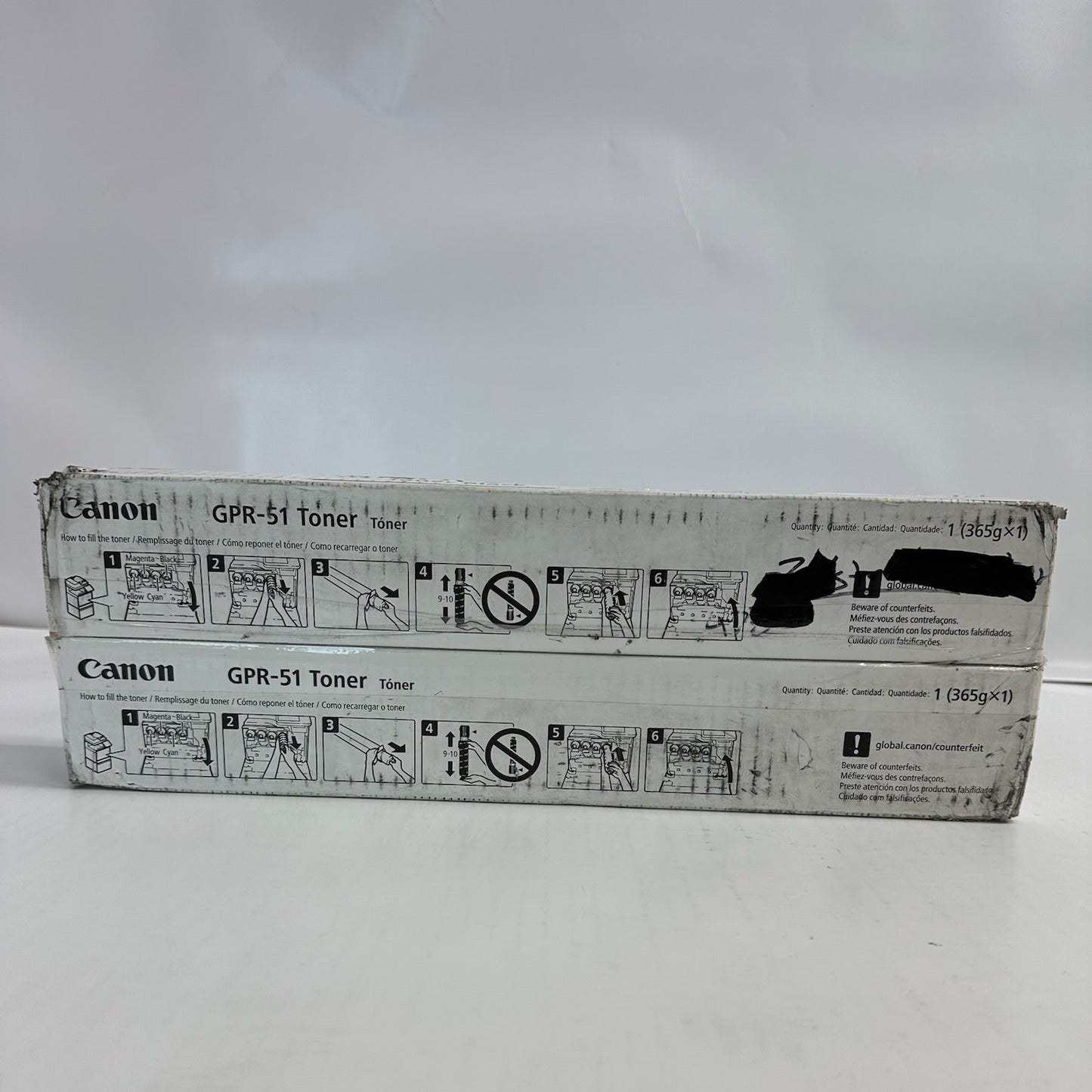 2 New Genuine Canon iR ADV C250,C350,C355 Black Toners GPR-51K 8516B003(92)BA