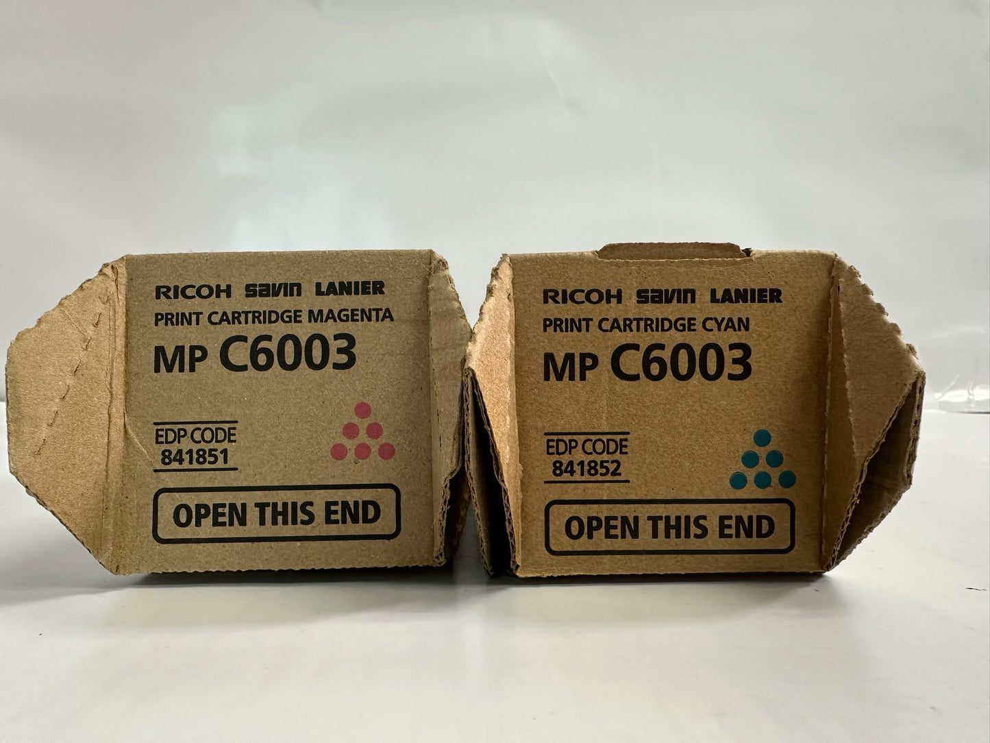 2 New OEM Ricoh, Savin,Lanier MP C4503, C5503,C6003,C6004 CM Toners  841852,51