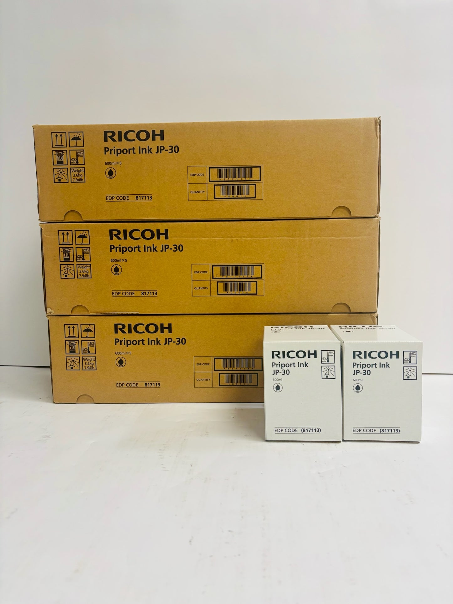 17PK New OEM Ricoh DD3334,DX3340,DX3343 Black Priport Ink JP-30, 817113