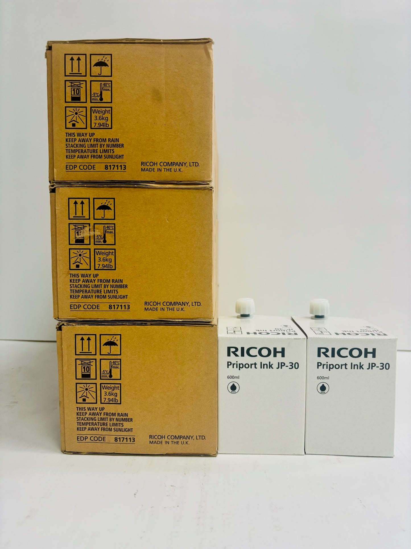 17PK New OEM Ricoh DD3334,DX3340,DX3343 Black Priport Ink JP-30, 817113