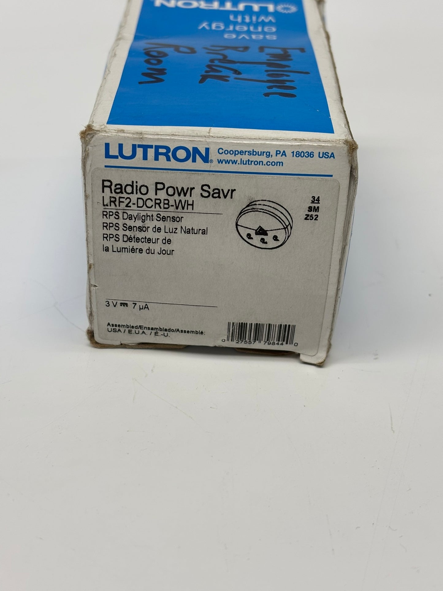 Lutron LRF2-DCRB-WH Radio Powr SavrT Wireless Daylight Sensor