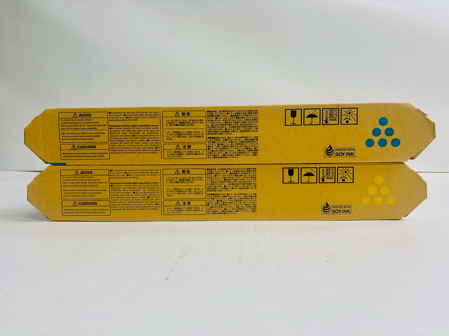 2 Genuine Ricoh IM C400 Cyan & Yellow Toners 842371,842373 (No Magenta & Black)