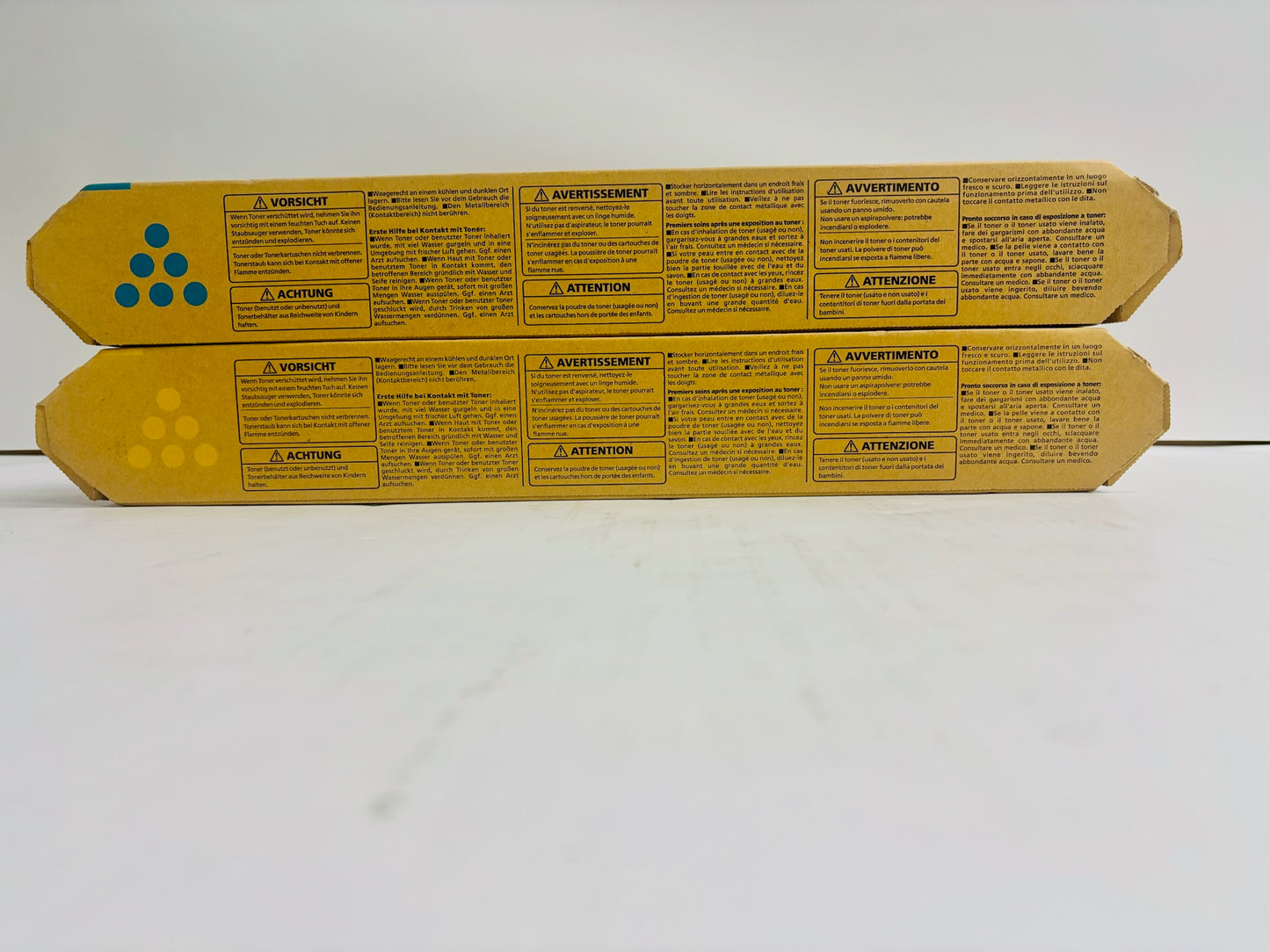 2 Genuine Ricoh IM C400 Cyan & Yellow Toners 842371,842373 (No Magenta & Black)