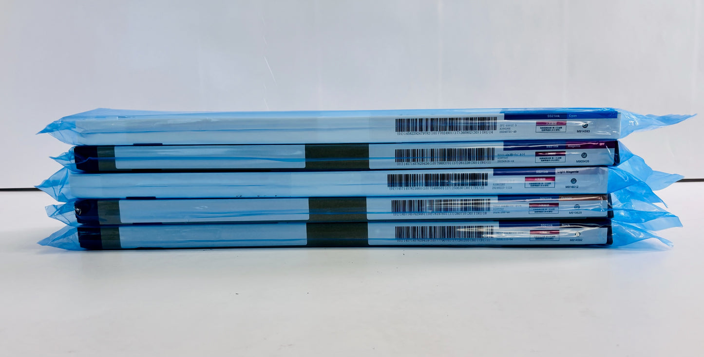 5 OEM Mimaki SS21, JV33 Cyan,Mag,Lt Mag,Orange & Black Ink SPC-0501 (2025-26)