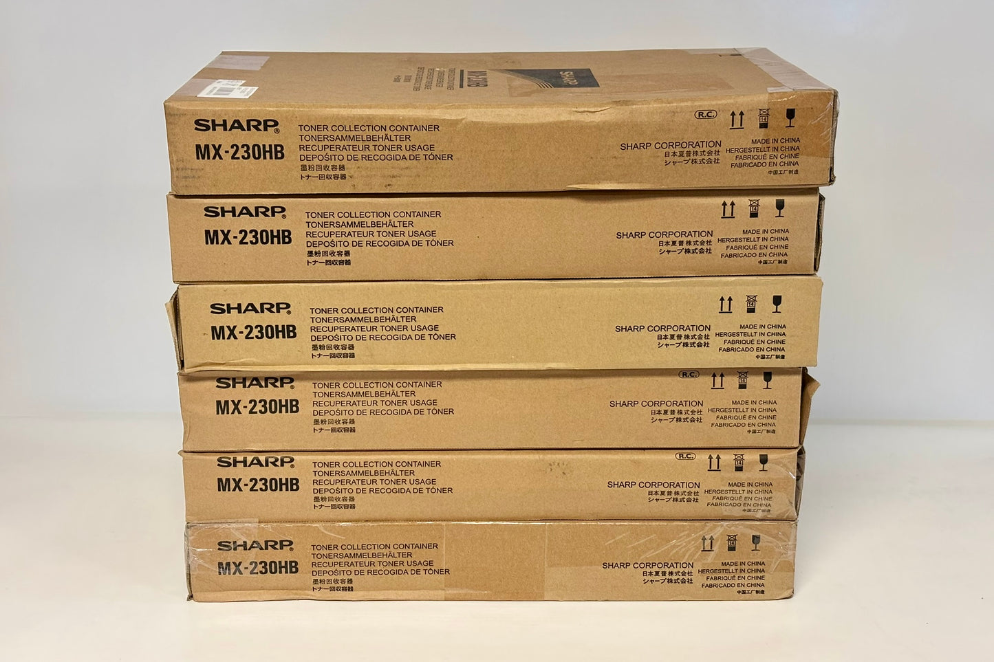 6 OEM Sharp MX-2310U,MX-2610N, MX-2615N,MX-3140N Waste Toner Container MX-230HB