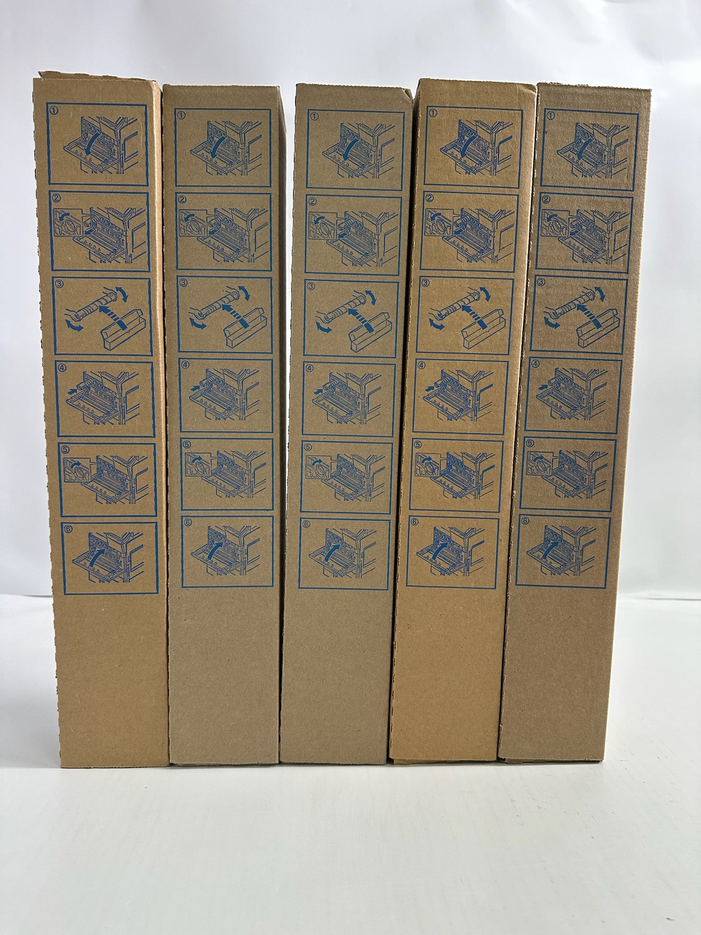 5 New Genuine Konica Minolta BizHub C227,C287 CCMMY Toners TN221 (NO Black)