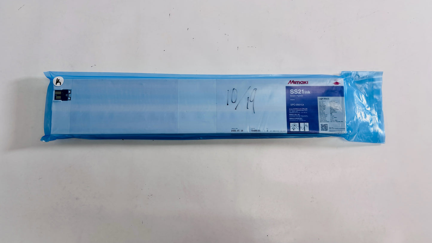 Open Genuine Mimaki JV33/CJV3 SS21 Light Black Solvent Ink SPC-0501LK (2025)